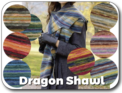 Dragon Shawl Knit In Now Course