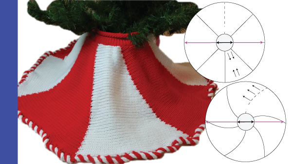 Christmas Tree Skirt Knit In Now Course