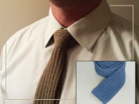 Man's Knitted Tie - Quick win