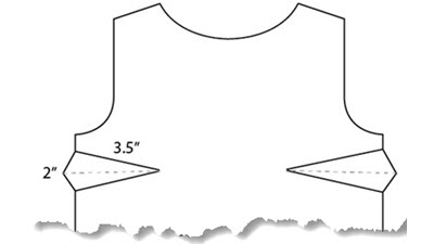 Detailed pattern illustration demonstrating bust dart shaping techniques for better fit