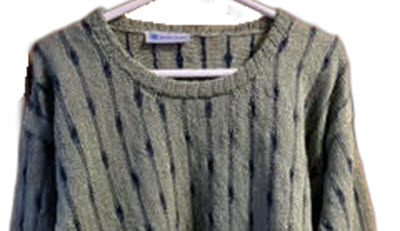 Reader success story: sweater featuring Connect the Dots texture pattern adapted from Knit it Now design