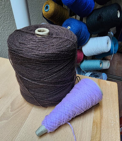 I tossed 20 cones of yarn:Blog Post