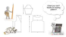 Copy a Store-Bought Sweater with Your Knitting Machine drawing of a machine-knittable sweater design example