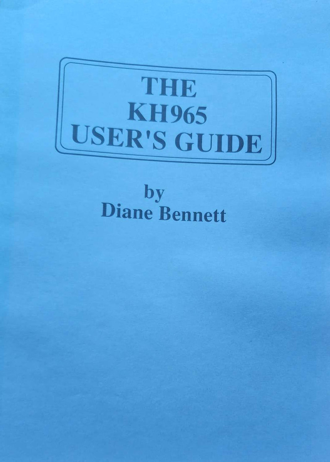 The KH965 User's Guide