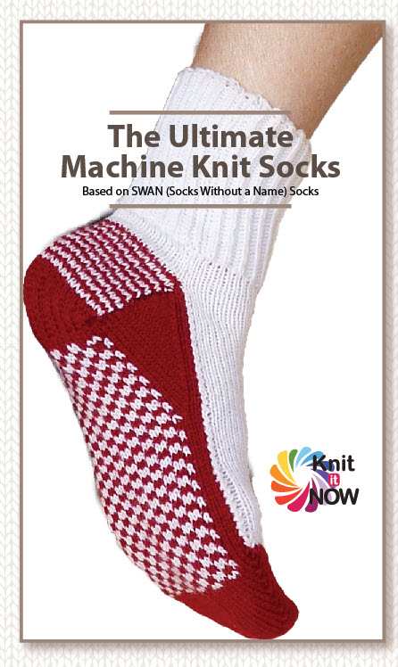 The Ultimate Machine Knit Socks (Swan Socks), Knit it Now