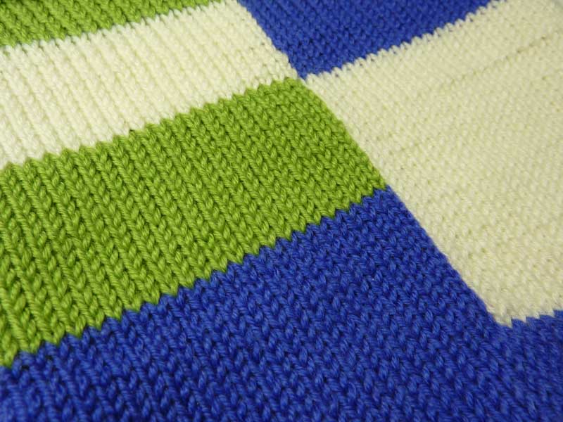 Blocks of color for sweaters, blankets, pillow covers