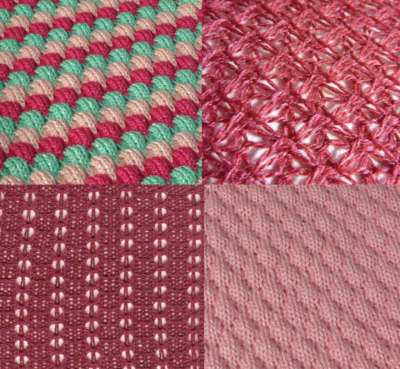 Tuck stitch examples