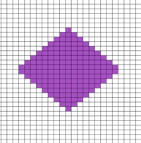 Intarsia practice chart