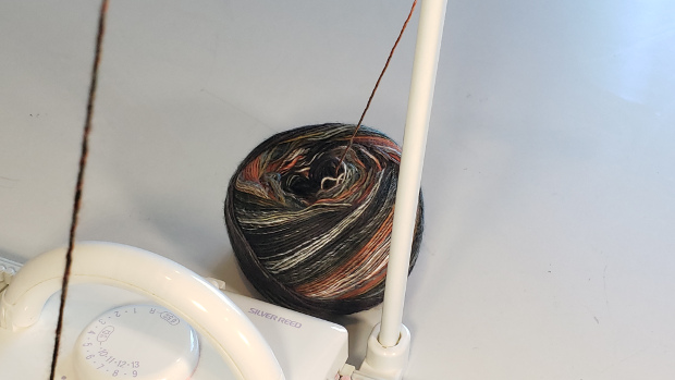 Center-pull ball from yarn manufacturer
