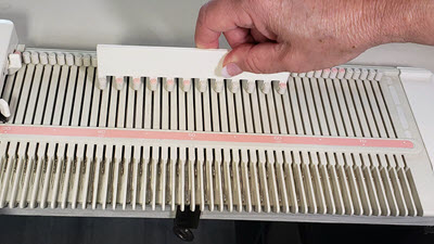 1x1 needle pusher selecting every other needle