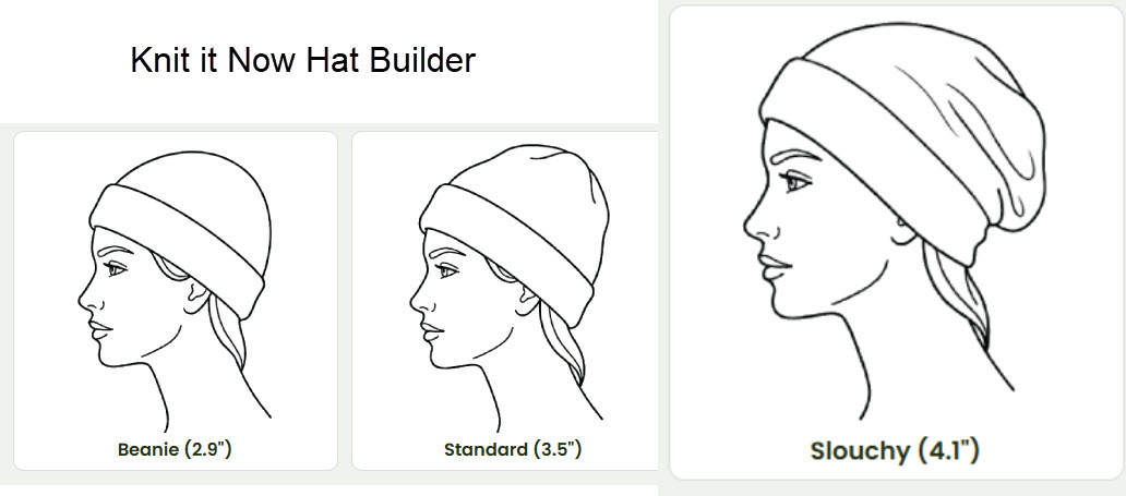 Slouchy hat pattern example
