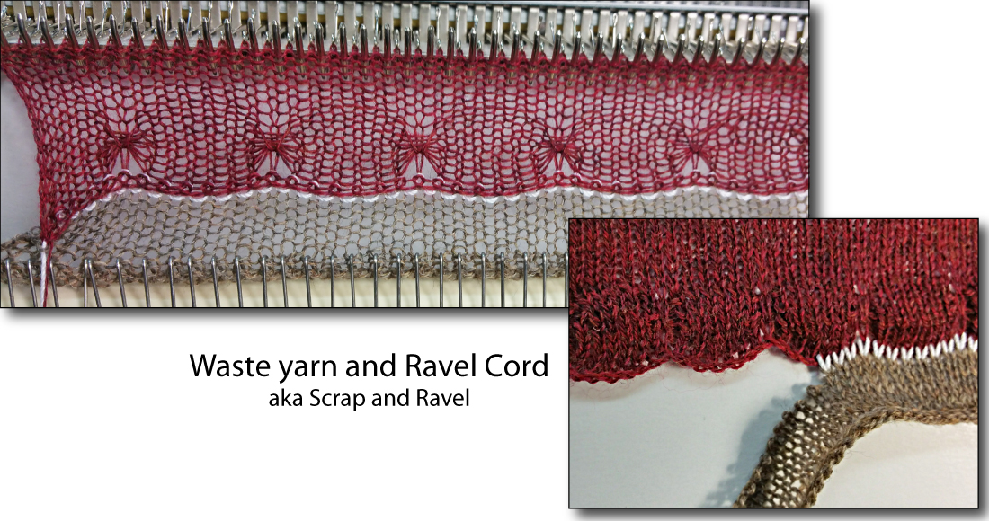 Scrap and ravel cast on