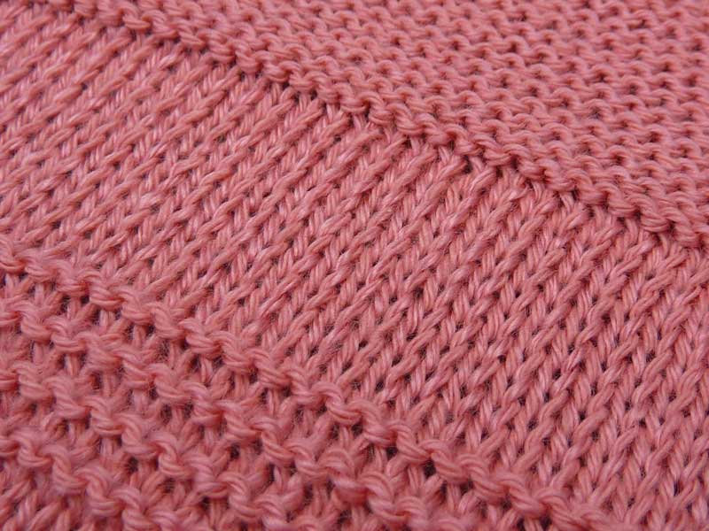 Garter stitch example