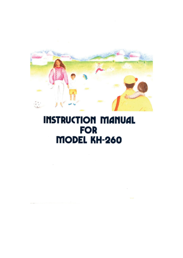 Brother KH-260 manual