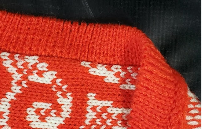Tubular Band for a cardigan Front Opening
