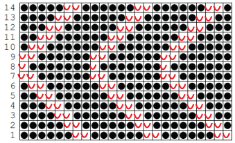 slip stitch chart example