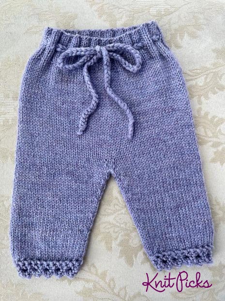 Baby Knitted Lounge Pants FREE Knitting Pattern